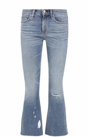 Укороченные расклешенные джинсы Rag&Bone. Цвет: синий