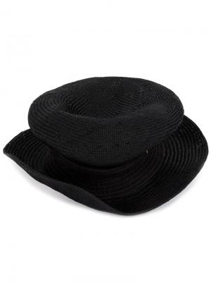 Шляпа асимметричной формы Horisaki Design & Handel. Цвет: чёрный