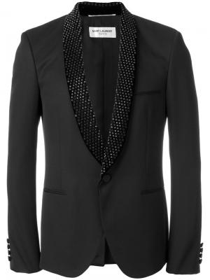 Декорированный пиджак Saint Laurent. Цвет: чёрный