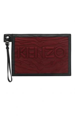 Клатч A5 Kenzo. Цвет: бордовый