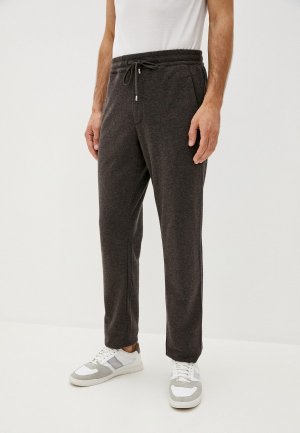 Брюки спортивные Cortigiani. Цвет: коричневый