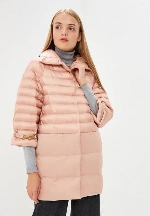 Куртка утепленная Elisabetta Franchi. Цвет: розовый