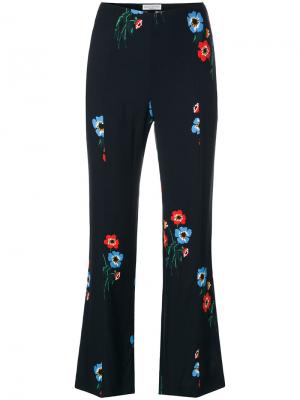 Расклешенные брюки с цветочным принтом Sonia By Rykiel. Цвет: синий