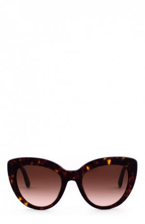 Солнцезащитные очки Dolce & Gabbana. Цвет: темно-коричневый