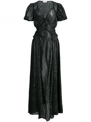 Вечернее платье с глубоким вырезом Attico. Цвет: чёрный