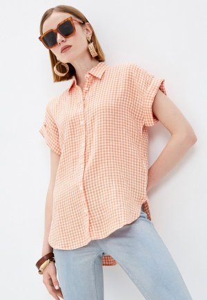 Рубашка Lauren Ralph. Цвет: оранжевый