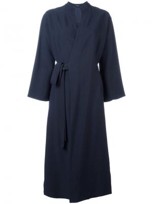 Пальто с запахом в стиле кимоно Joseph. Цвет: синий