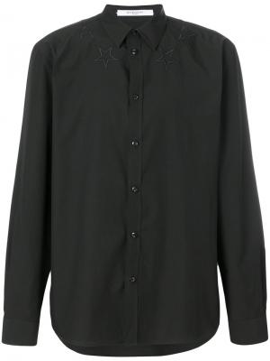 Star embroidered shirt Givenchy. Цвет: чёрный