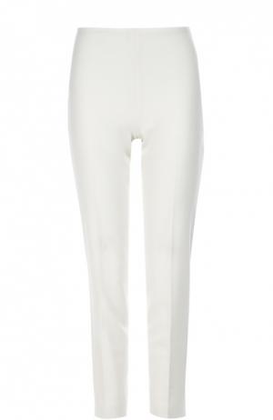 Укороченные шерстяные брюки-скинни Ralph Lauren. Цвет: кремовый