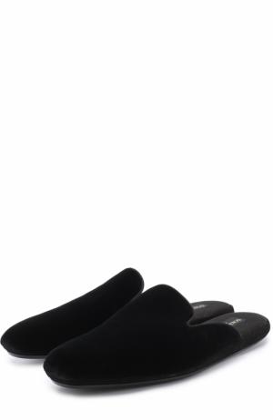 Домашние текстильные туфли Vittoria Dolce & Gabbana. Цвет: черный