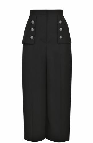 Укороченные широкие брюки со стрелками Alexander McQueen. Цвет: черный