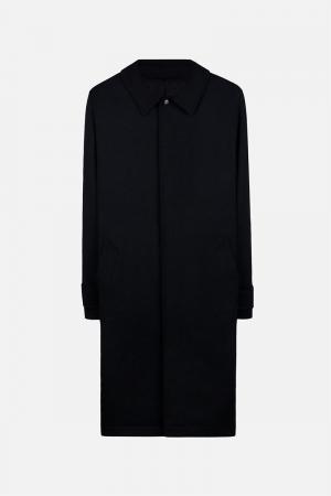 Однобортное пальто Ami Alexandre Mattiussi. Цвет: чёрный
