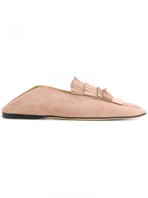 Fringed loafers Sergio Rossi. Цвет: розовый и фиолетовый