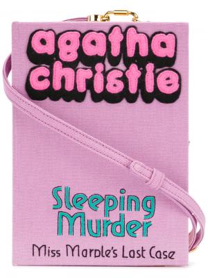 Клатч Sleeping Murder Olympia Le-Tan. Цвет: розовый и фиолетовый