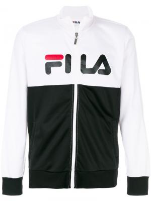 Толстовка на молнии с логотипом Fila. Цвет: белый