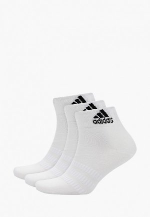 Носки 3 пары adidas. Цвет: белый