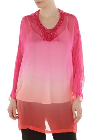 Блуза CLIPS. Цвет: розовый