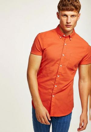 Рубашка Topman. Цвет: оранжевый