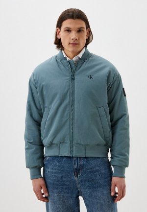 Куртка утепленная Calvin Klein Jeans. Цвет: голубой