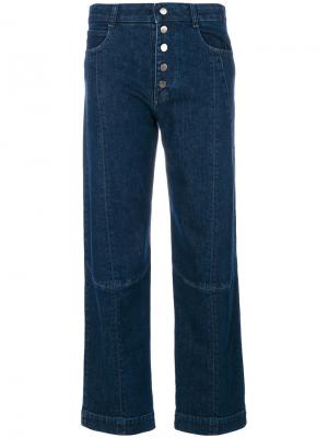 Прямые укороченные джинсы Stella McCartney. Цвет: синий