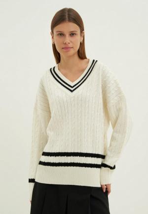 Пуловер Finn Flare. Цвет: белый