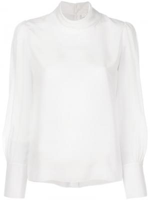Блузка с узкими манжетами Chloé. Цвет: телесный
