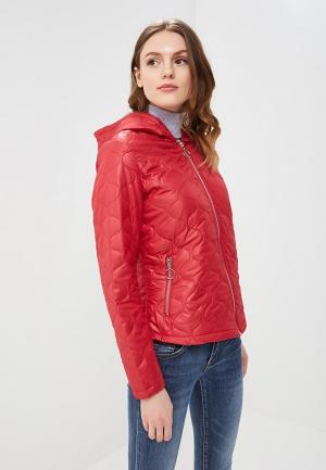 Куртка утепленная B.Style. Цвет: красный