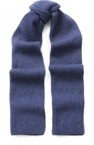 Кашемировый шарф Johnstons Of Elgin. Цвет: синий