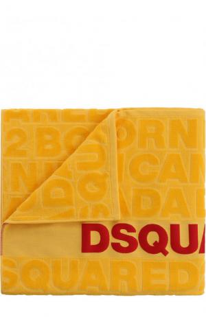 Пляжное полотенце Dsquared2. Цвет: желтый