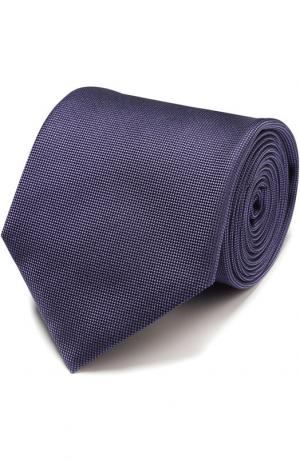 Шелковый галстук с узором Pal Zileri. Цвет: фиолетовый