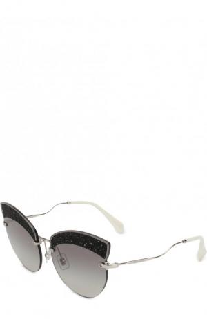 Солнцезащитные очки Miu. Цвет: светло-серый