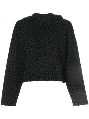 Leopard print hoodie Rta. Цвет: чёрный