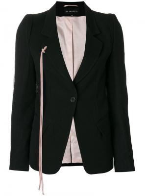 Пиджак с застежкой на одну пуговицу Ann Demeulemeester. Цвет: чёрный