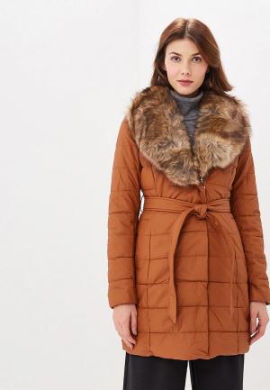 Куртка утепленная Adrixx. Цвет: коричневый