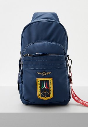Рюкзак и брелок Aeronautica Militare. Цвет: синий