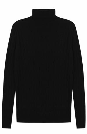 Шерстяной свитер фактурной вязки Damir Doma. Цвет: черный