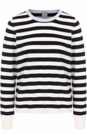 Кашемировый пуловер прямого кроя в полоску FTC. Цвет: черно-белый
