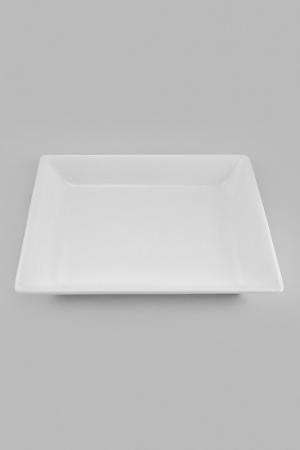 Тарелка квадратная 20 см Nikko. Цвет: белый