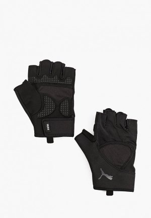 Перчатки для фитнеса PUMA. Цвет: черный