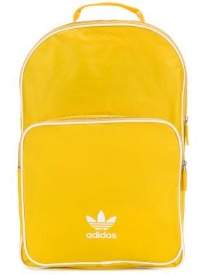 Классический рюкзак Adidas. Цвет: жёлтый и оранжевый