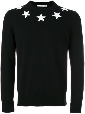 Джемпер со звездами Givenchy. Цвет: чёрный