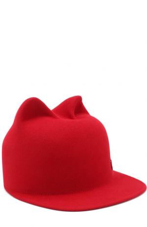 Фетровая кепка Jamie Maison Michel. Цвет: красный