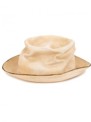 Шляпа с подвернутыми полями Horisaki Design & Handel. Цвет: телесный