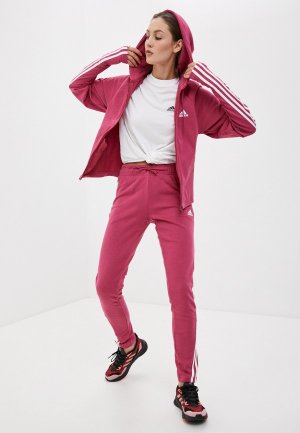 Костюм спортивный adidas. Цвет: розовый