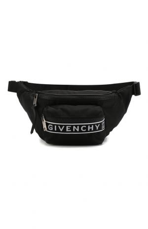Текстильная поясная сумка 4G Givenchy. Цвет: черный