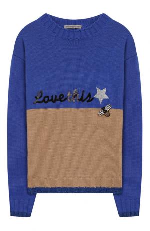 Пуловер с декором Ermanno Scervino. Цвет: разноцветный