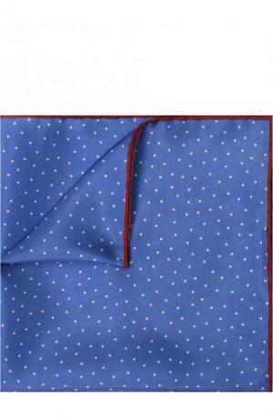 Шелковый платок с узором Lanvin. Цвет: синий