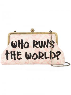Клатч Who Runs  World Sarah’s Bag. Цвет: белый