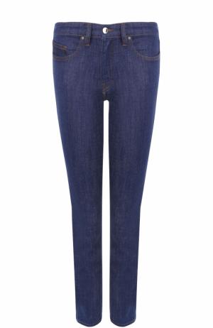 Укороченные однотонные джинсы-скинни Victoria, Victoria Beckham. Цвет: синий