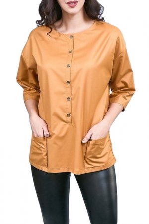Блуза ODEKS-STYLE. Цвет: терракотовый